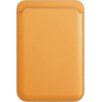 Magnetická kapsa na karty pro iPhone - žlutá
