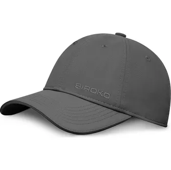 Pokrývka hlavy SIROKO Šestipanelová sportovní kšiltovka Coach Dark Gray Šedá ŠEDÁ