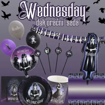 Party dekorace Dekorační sada Wednesday