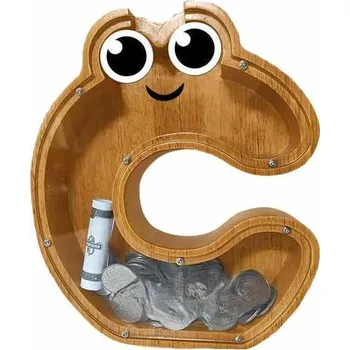 Pokladnička Pokladnička dřevěná - Písmenko C