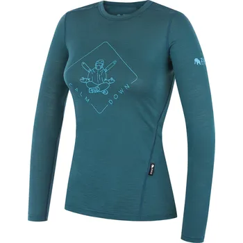 Dámské tričko Dámské triko Zulu Merino Buddha 160 Long Velikost: XXL / Barva: petrol
