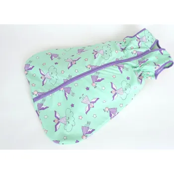 Spacák JAN peří Pytlík na spaní - zimní 80 - 150 cm - andílek fialový - Pytlík na spaní - zimní 80 cm - andílek fialový/tyrkys fleece