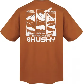 Husky Pánské bavlněné triko Tee View M L, brown