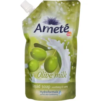 Koupelová kosmetika Ameté tek mýdlo náplň 500ml Olive milk