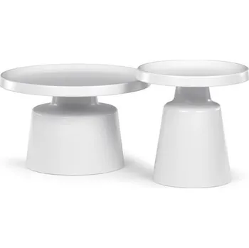 Nábytek Autronic Fado CT-F4114WT Konferenční stolek 69x69 cm, kov, bílá