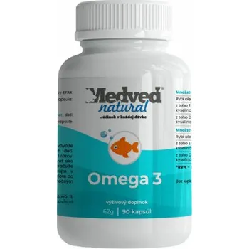 Medveď Medvěd natural Omega-3 90 kapslí