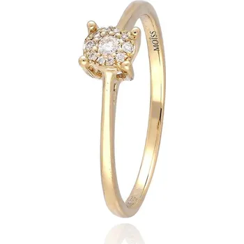 Prsten MOISS diamantový prsten ze žlutého zlata