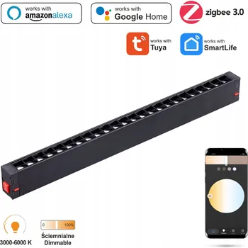 LED lištový reflektor WiFi Zigbee Grille 18W SMART TRACK 230VAC 3000-6000K