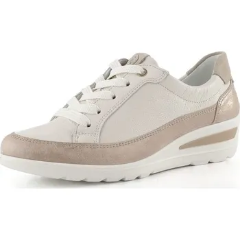 Dámské polobotky Ara širší šněrovací polobotky na klínu Zürich shell/cream/beach 12-50601-09 - 39 | P702553