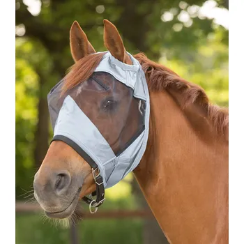 Vybavení pro koně WALDHAUSEN Maska proti hmyzu Premium Waldhausen, bez ochrany uší, silver grey SHETTY