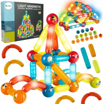 ostatní stavebnice Stator magnetické Stavebnice MAGNETICKÉ STAVEBNICE LESKLÉ 102