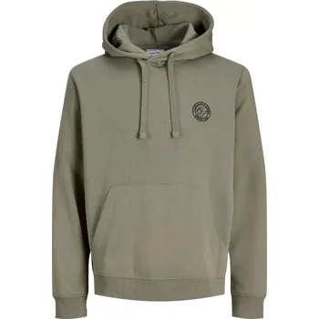 Pánská mikina Pánská velká mikina přes hlavu Jack & Jones 12289694 khaki (5XL)