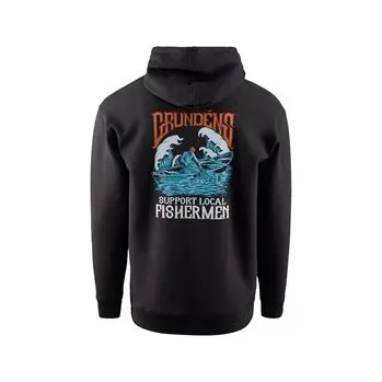 Pánská mikina Grundéns Displacement DWR Hoodie SL Fisherman Black Velikost: XL
