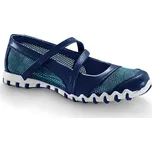 Sportovní baleríny ze síťoviny, na suchý zip námořnická modrá 36