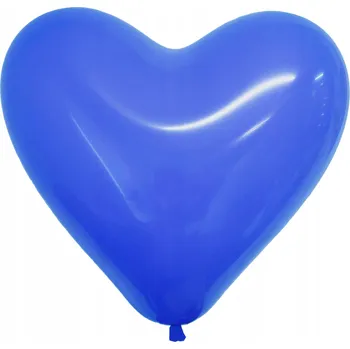 Balónek Latexové balónky ve tvaru SRDCE modré x10