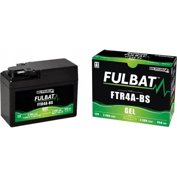 Motobaterie Baterie Fulbat YTR4A-BS FTR4A-BS 12V 2.4Ah 45A
