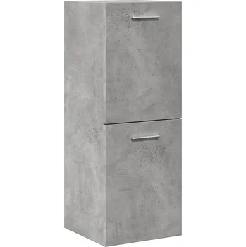 Koupelnový nábytek Závěsná koupelnová skříňka, šedá betonu, 30x30x80 cm