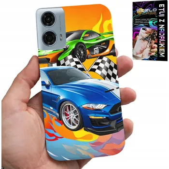 Pouzdro na mobilní telefon POUZDRO PRO MOTOROLA MOTO G85 5G - PRO DĚTI, ZÁVODNÍ AUTA