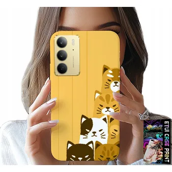 Pouzdro na mobilní telefon POUZDRO PRO REALME C75 - LOVE CAT, S KOČKAMI, POUZDRO + SKLO