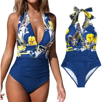 Dámské plavky SNM plavky jednodílné vícebarevné velikost M