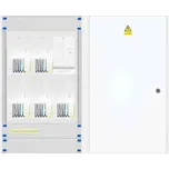 Elektroměrový rozvaděč 5x 3f elektroměr bez HDO Distribuční síť: PRE, Hlavní jistič: B10/3p, 10 A, 10 kA, Protipožární úprava: ne