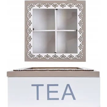 Obraz Krabička na čaj, 4 přihrádky, čajová konvice