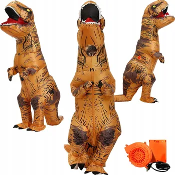 Karnevalový kostým NAFUKOVACÍ DINOSAURUS Tyrannosaurus Rex KOSTÝM KOSTÝM VELKÝ, Karneval