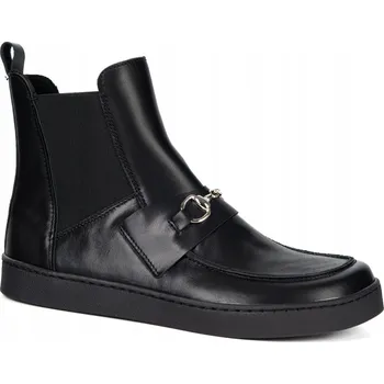 Dámská zimní obuv Dámské kotníkové boty Scarlet z přírodní zateplené zimní kůže černé 39