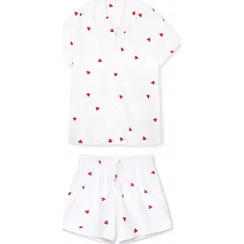 Dámské pyžamo Pyžamo Srdíčka krátké S
