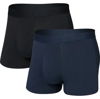 Pánské spodní prádlo Boxerky SAXX DROPTEMP COOLING COTTON TRUNK FLY 2PK Man velikost L