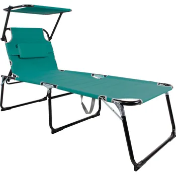 Zahradní lehátko Linder Exclusiv Zahradní lehátko XXL se stříškou Aqua