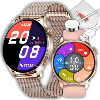 Hodinky Dámské Chytré Hodinky Chytré Hodinky ZeeTech DT3 nové zlaté hodinky