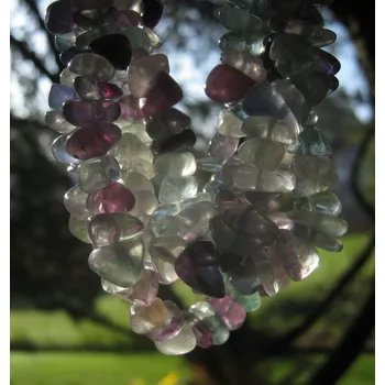 Náhrdelník Fluorit zelený - náhrdelník dlouhý