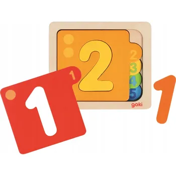 Puzzle Montessori puzzle Goki vrstvené Puzzle Věk 2+