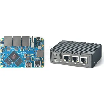 Vývojová deska FriendlyElec NanoPi R6S RK3588S 8GB RAM 32GB eMMC Dual 2.5G + 1G Ethernet Port s krabičkou