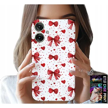 Pouzdro na mobilní telefon POUZDRO pro Realme Note 60 - Červené Stuhy Módní Vzor