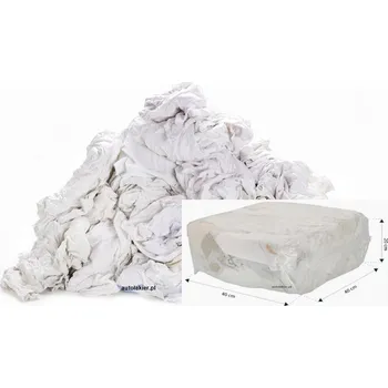 Utěrka Čisticí Utěrka bílé bavlněné tkaniny o hmotnosti 10 kg