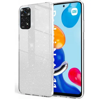 Pouzdro na mobilní telefon Zadní Kryt pro Xiaomi Redmi Note 11 / Note 11s měděný stříbrný brokát