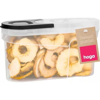 Dóza na potraviny KUCHYŇSKÁ NÁDOBA NA SYPKÉ POTRAVINY MOUKU CUKR RÝŽI S DÁVKOVAČEM 1,3L