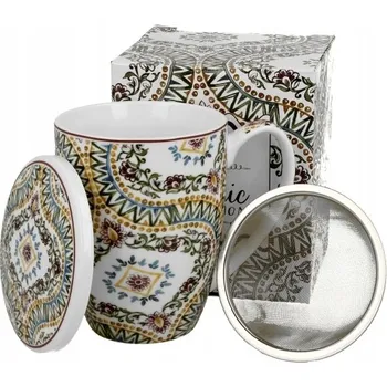 Porcelánový hrnek se sítkem Estrella dárek květiny