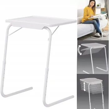 Psací stůl STOLIK POD LAPTOPA REGULACJĄ, SKLÁDACÍ PRACOVNÍ POMOCNÝ STOLEK