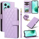 Flipové pouzdro Erbord pro Honor 400 Lite, fialové