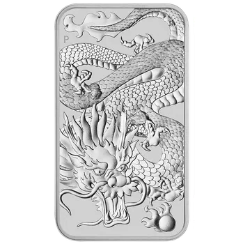 Stříbrná mince Drak 1 oz obdélníkový bullion 2022