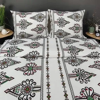 Povlečení Bavlna Povlečení 160x200 PREMIUM parzenice bílý vzor 1903A