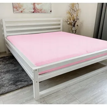 Prostěradlo Prémiové prostěradlo Jersey - Světlé růžové, Rozměry: 180 x 200 cm