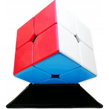 Hlavolam ORIGINÁLNÍ KOSTKA 2x2 SEŘÍZENÁ RYCHLÁ LOGICKÁ KOSTKA 2x2x2 + PODSTAVEC