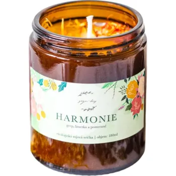 Svíčka Yoga Day Sojová Svíčka Harmonie - grep, limetka a pomeranč