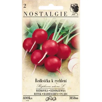 Obal na květináč Osivo - Ředkvička k rychlení, kulatá červená