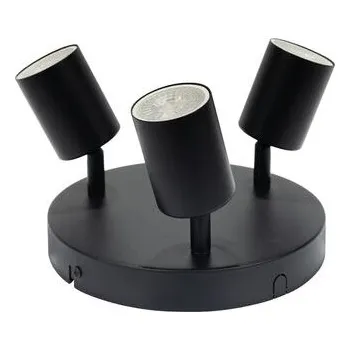 Lampička LED panel kulatý Lethe černý