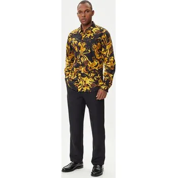 Pánská košile Versace Jeans Couture Košile 79GAL2S0 NS698 Černá Regular Fit 52